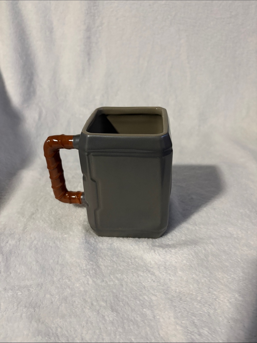 Marvel Gray Ceramic Square mug Thor  with Brown handle by Disney.